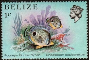 Belize 699 - Mint-NH - 1c Four-eye Butterflyfishl (1984) (cv $0.60)