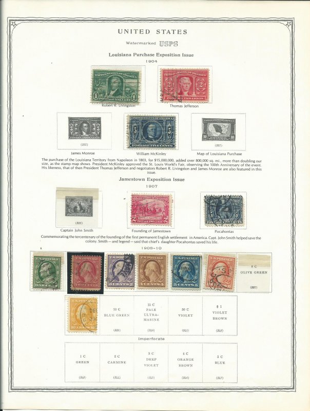 Scott Minuteman Stamp Album For United States Stamps With Stamps