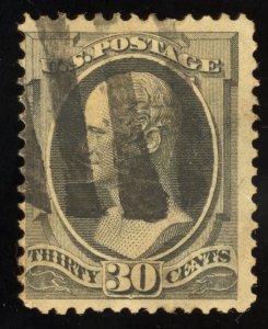 US Scott 165 Used 30c gray black Alexander Hamilton Lot Q007 bhmstamps