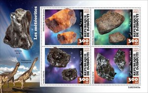 DJIBUTI - 2023 - Meteorites - Perf 4v Sheet - Mint Never Hinged