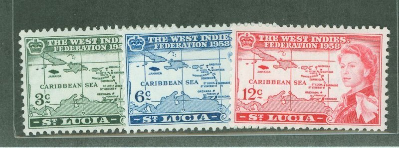 St. Lucia #170-172 Mint (NH) Single (Complete Set)