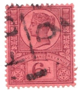 1884 Great Britain Sc #119 - 6d Queen Victoria Used postage stamp Cv$10.50