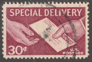 USA stamp, Scott#E-21, used, hinged,  30 cents,  special delivery, #E-21