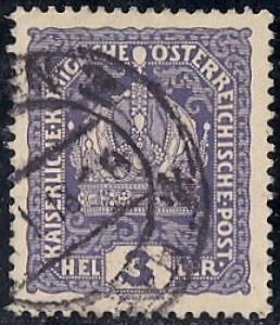 Austria #145 3 H Franz Austrian Crown used VF