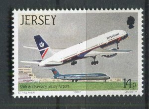 JERSEY; 1987 early Airmail AIRCRAFT issue fine MINT MNH unmounted value