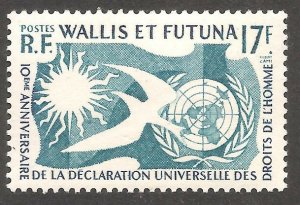 1958 Wallis and Futuna 189 10 years Universal Declaration of Human Rights