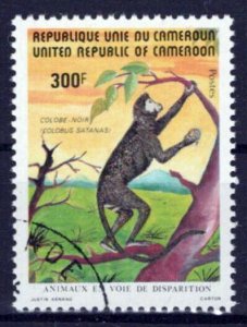 Cameroun 718 CTO 300 Fr Black Colobus Monkey ZAYIX 0524S004M