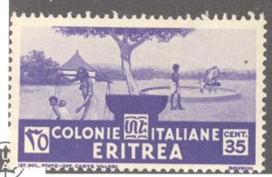 Eritrea, Sc #163, MH, w/sm thin top R