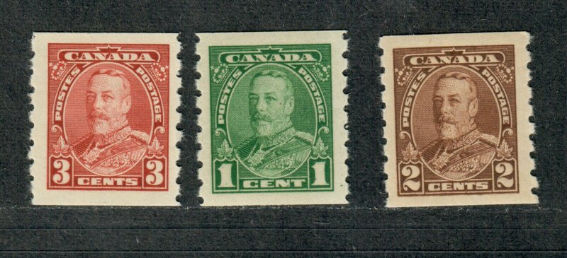 Canada Sc#228-230 M/LH/VF-EF, Cv. $42