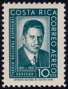 ✔️ COSTA RICA 1961 - AIRMAIL OBREGON  - SC. C320  MNH ** 