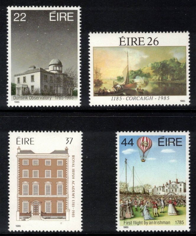 IRELAND 1985 Anniversaries; Scott 608-11, SG 605-08; MNH