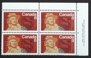 Canada 561 Plate Block UR VF MNH