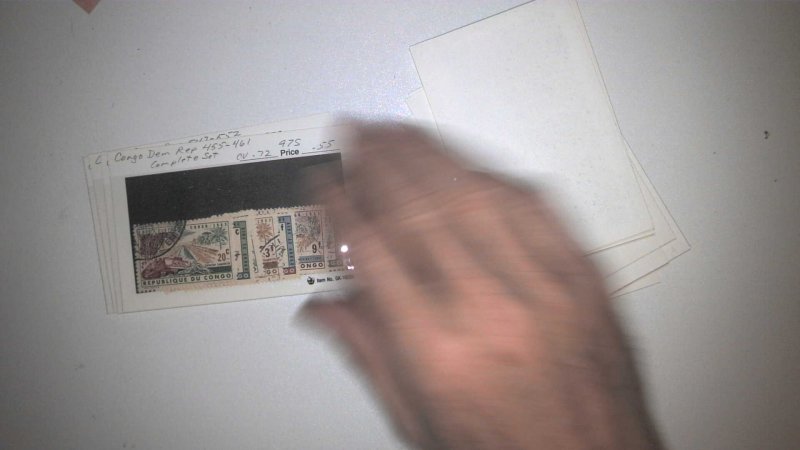 CONGO COLLECTION ON APPROVAL CARDS, MINT/USED