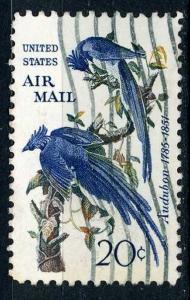 USA 1963 - Scott C71 used - 20c, Columbia Jays by Audubon 