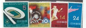 Japan #648-651 (MLH)  CV $1.15