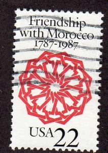 United States 2349 - Used - 22c Friendship with Morocco (1987) (1)