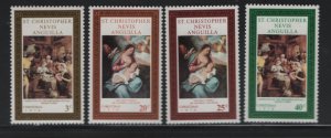 ST. KITTS-NEVIS 234-237 (4) Set, MNH, 1970 Christmas