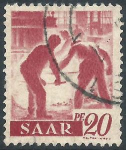 Saar, Sc #162, 20pf Used