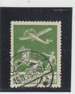 Denmark  Scott#  C1  Used  (1925 Air Post)