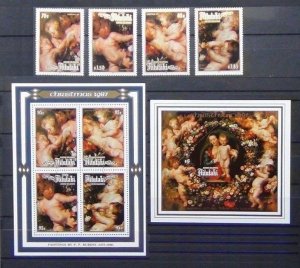 AITUTAKI 1987 Paintings by Rubens (4v+2 Ms, Cpt) MNH CV$45