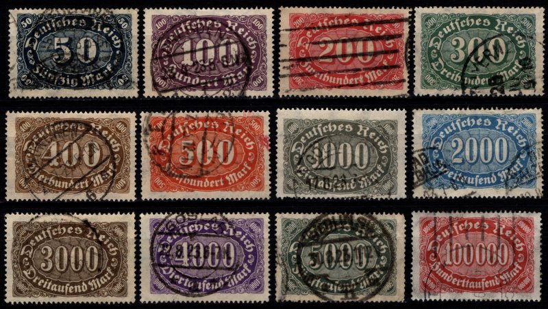 Germany 1922 Numeric New Values, Set [Used]