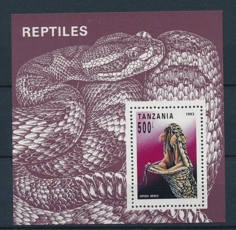 [26471] Tanzania 1993  Reptiles Snake MNH  Souvenir Sheet