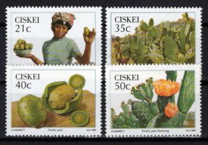 South Africa Ciskei 159-162 MNH Plants Cactus Prickly Pear ZAYIX 0424S0060M