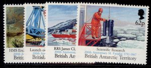 BRITISH ANTARCTIC TERRITORY QEII SG200-203, 1991 maiden voyage set, NH MINT.