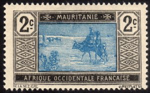 1913, Mauritania, 2c, MH, Sc 19