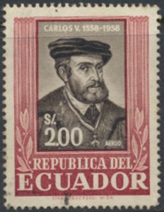 Ecuador  Sc# C338  Used  Charles V   see details  / scans