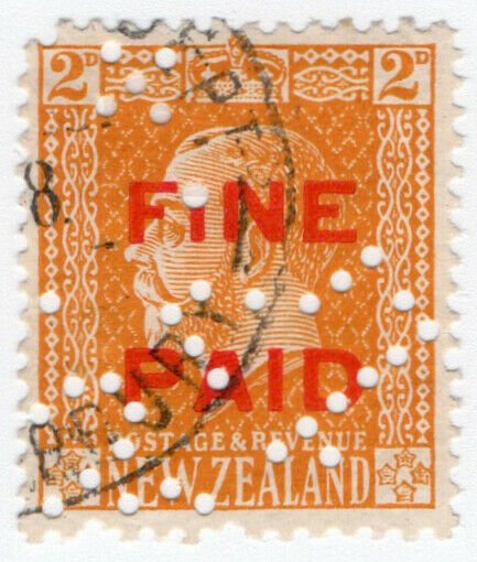 (I.B) New Zealand Revenue : Fine Paid 2d