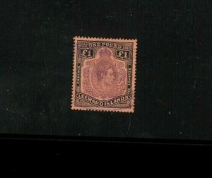 Leeward Islands 115a VF Used with Fiscal Cancel. Net 75.00