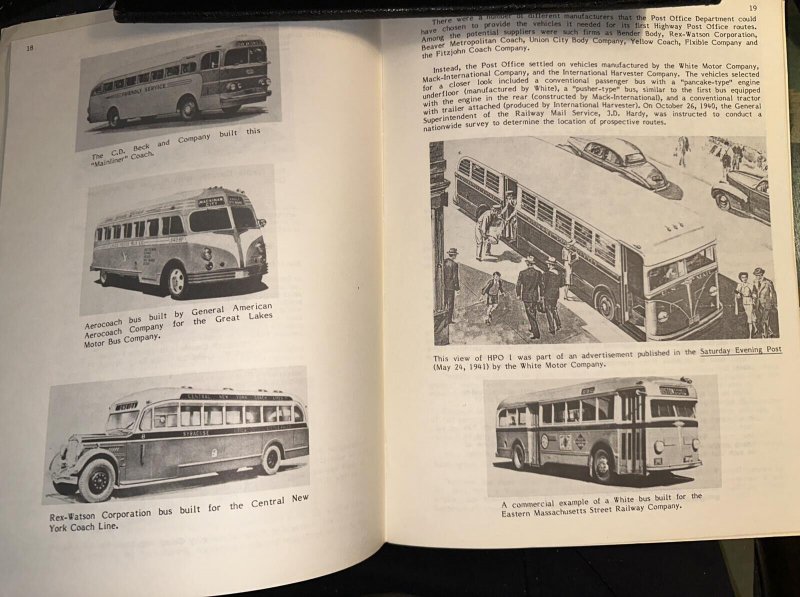 1985 BOOK FIRST HIGHWAY POST OFFICE HPO 78 PAGE MOBILE P.O. SOCIETY JAMES BRUNS
