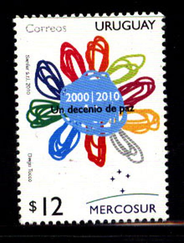 URUGUAY 2010 MERCOSUR ,PEACE Yv 2429 MNH