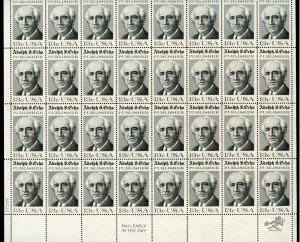 UNITED STATES SCOTT #1700 13c ADOLPH S. OCHS SHEET(32) MINT NEVER HINGED