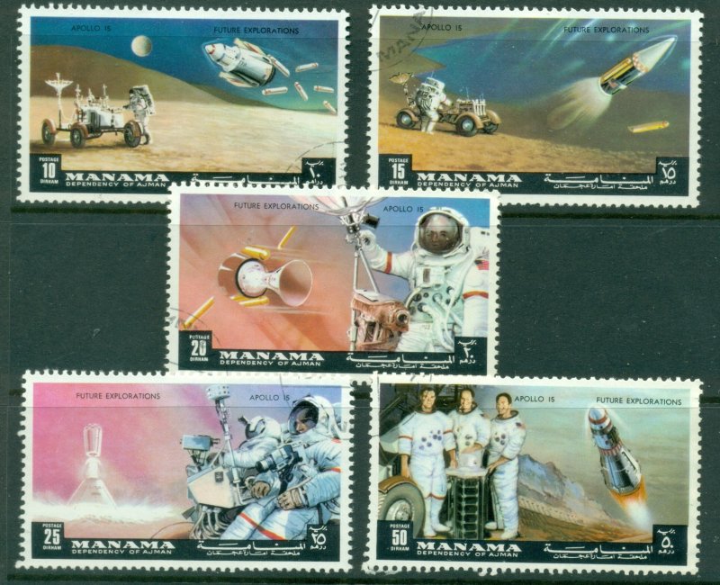 Manama 1972 Mi#1062 Apollo 15 Space Mission CTO