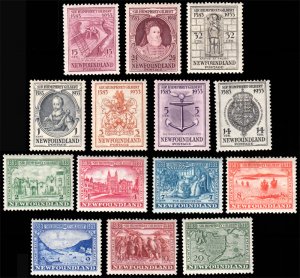 Newfoundland Scott 212-225 Mint never hinged.