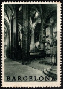 Spain Poster Stamp Cathedral of Barcelona (Holy Cross and Saint Eulalia)