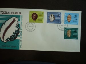 Stamps - Tokelau Islands - Scott# 41-44 - First Day Cover