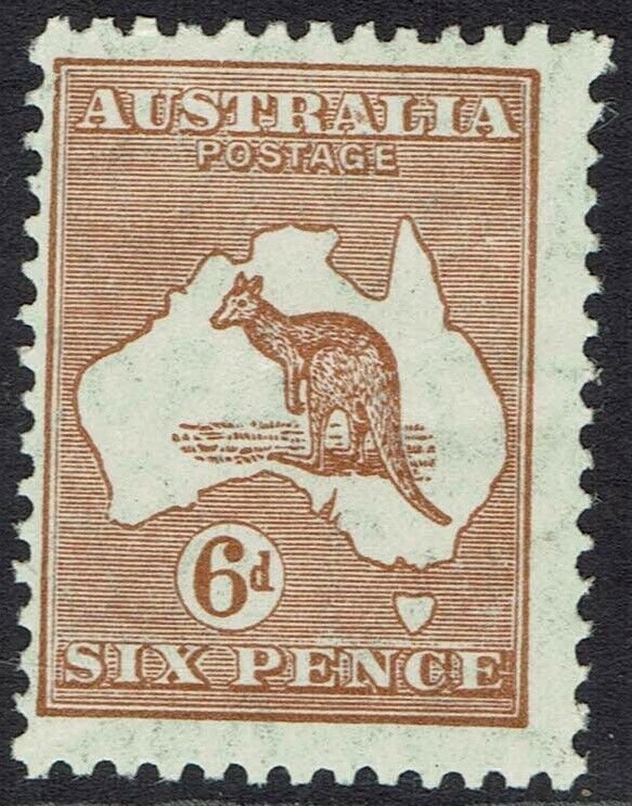 AUSTRALIA 1931 KANGAROO 6D WMK C OF A