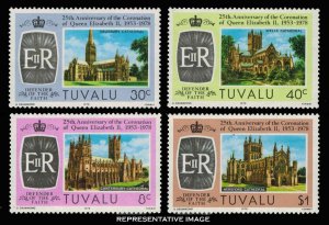 Tuvalu Scott 81-84 Mint never hinged.