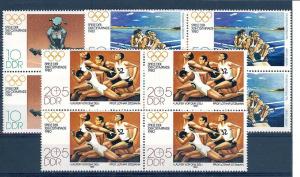 Germany (DDR), 2098-99,B190,Olympic Games Blocks (4),**MNH**