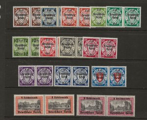 Danzig 241-54 1939  set 14  fvf mint nh  (  Paira )