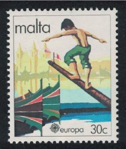 Malta Greasy Pole Game Europa Folklore 1981 MNH SG#660