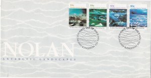 Australian Antarctic Terr. # L77-80, Paintings by Sir Nolan, First Day Cover