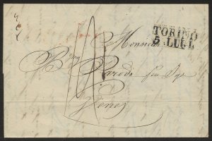 July 4, 1830 Italy Torino Charles De Fernex Turin commercial letter