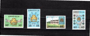 Anguilla 1968 Sc 40-3 MNH Commemorative Perforate