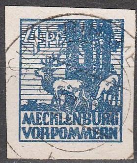 Germany Mecklenburg-Vorpommern #12N14 F-VF Used CV $52.50 (A15549)