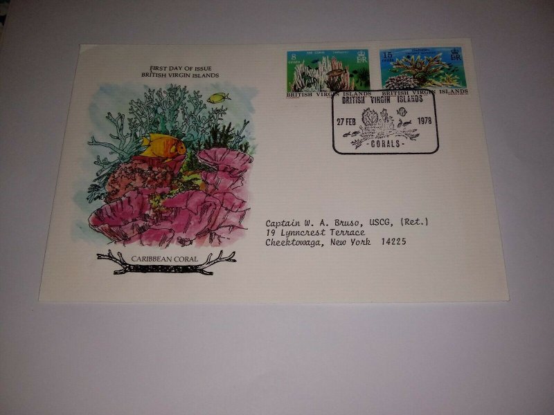  British Virgin Islands 1978 Coral First Day Cover