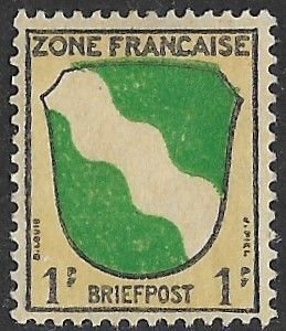 Germany-French Occupation # 4N1   Coat of Arms 1945  (1) VF Unused